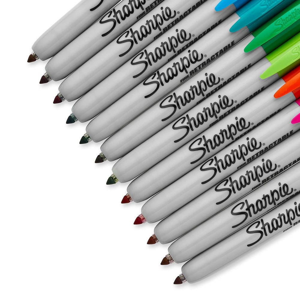 Sharpie Retractable Permanent Marker, Sharpie, Marker, sharpie-retractable-permanent-marker, Multicolour, Cityluxe