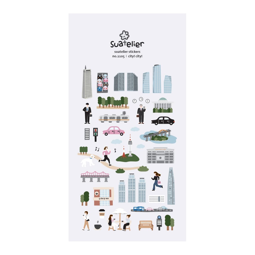 Suatelier City! City! Sticker, Suatelier, Sticker, suatelier-city-city-sticker, , Cityluxe