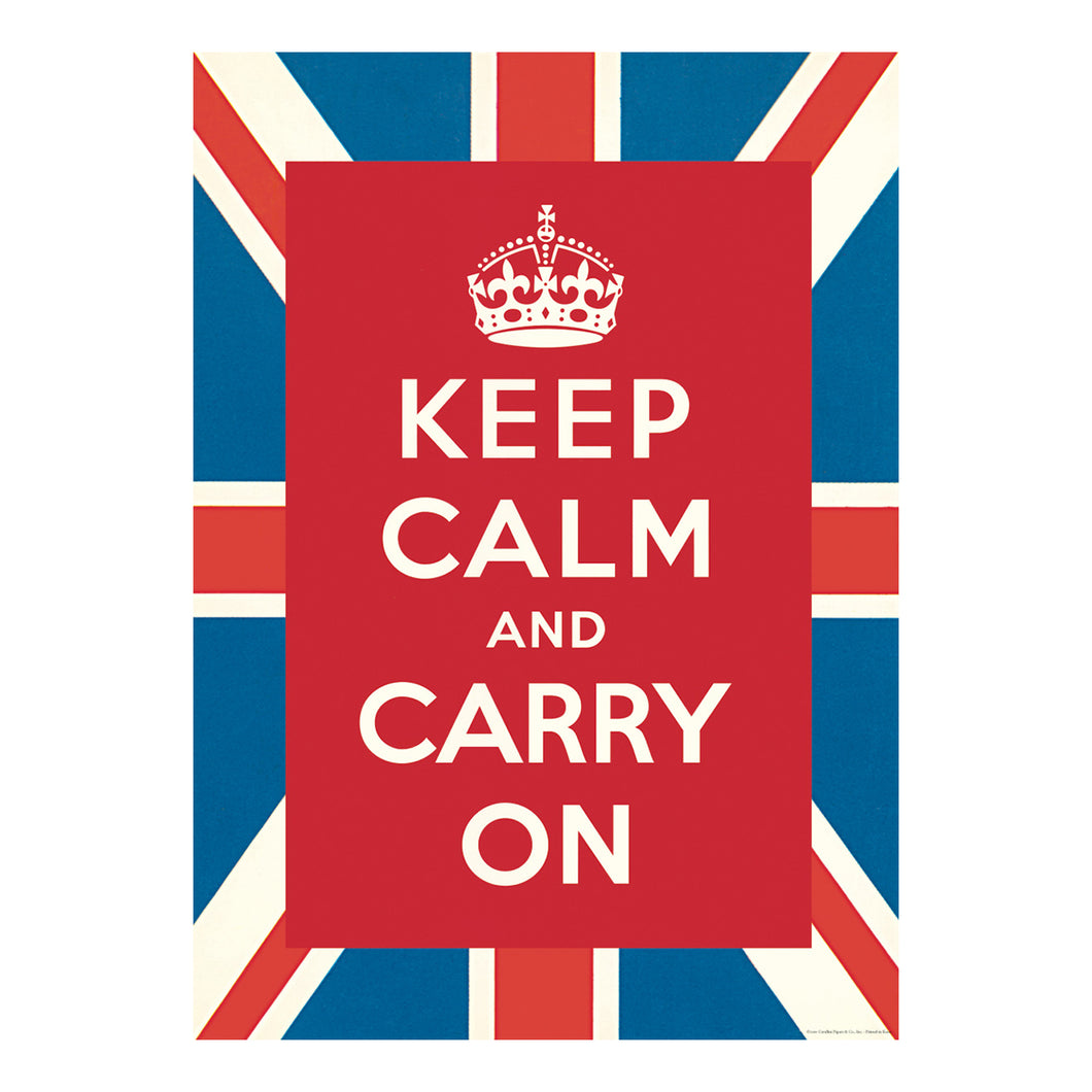 Cavallini Wrapping Paper Keep Calm And Carry On, Cavallini, Wrapping Paper, cavallini-wrapping-paper-keep-calm-and-carry-on, , Cityluxe