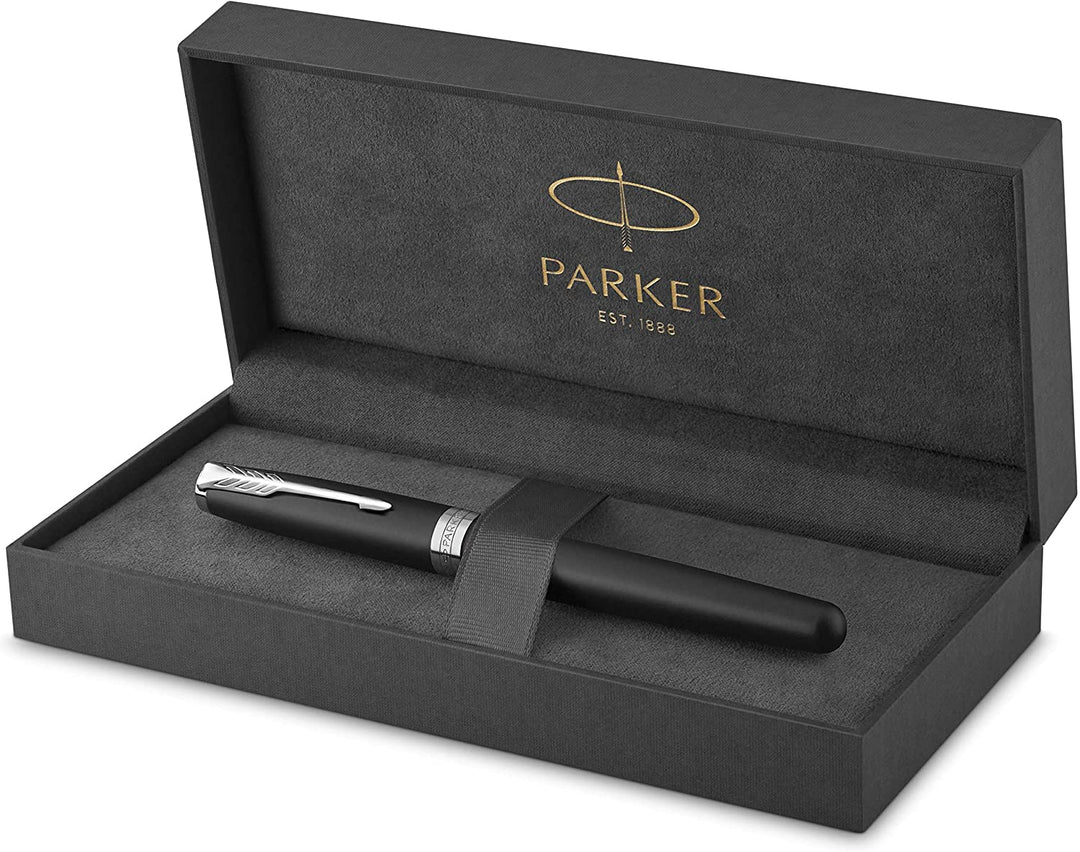 Parker Sonnet Lacquer Black CT Fountain Pen, Parker, Fountain Pen, parker-sonnet-lacquer-black-ct-fountain-pen, Black, can be engraved, Cityluxe