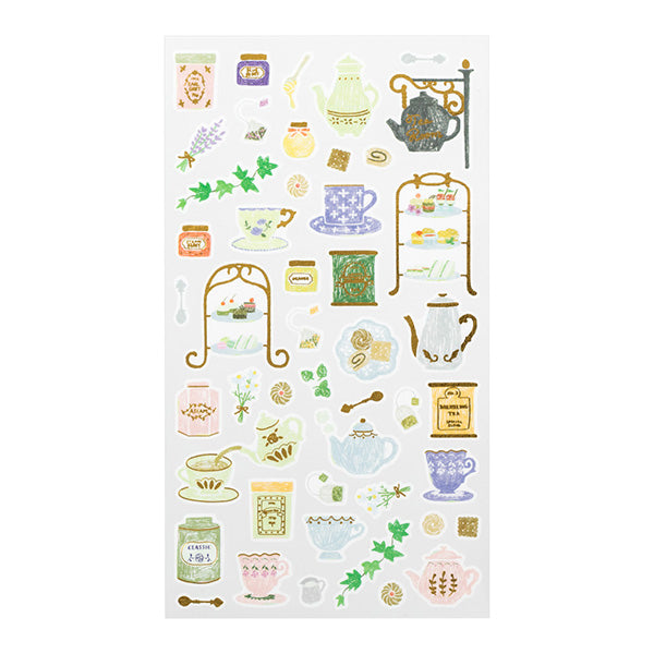 Midori Sticker 2372 Marché Tea — side view