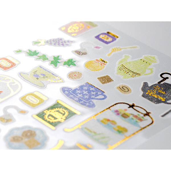 Midori Sticker 2372 Marché Tea — with packaging