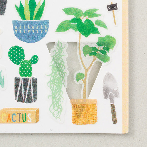 Midori Sticker 2377 Marché Cactus — detail view