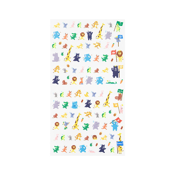 Midori Sticker 2384 Achievement Animal — side view