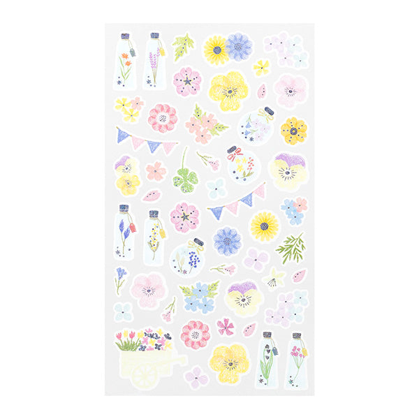Midori Sticker 2453 Marché Pressed Flower — side view