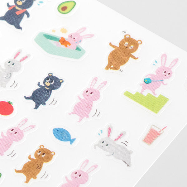 Midori Sticker Achievement Diet Animals — detail view