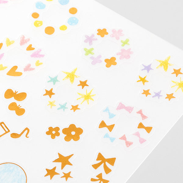 Midori Sticker Date Twinkling Pastel — detail view