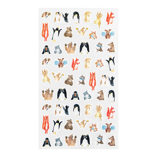 Midori Sticker Daily Records Animal Feelings, Midori, Sticker, midori-sticker-daily-records-animal-feelings, , Cityluxe