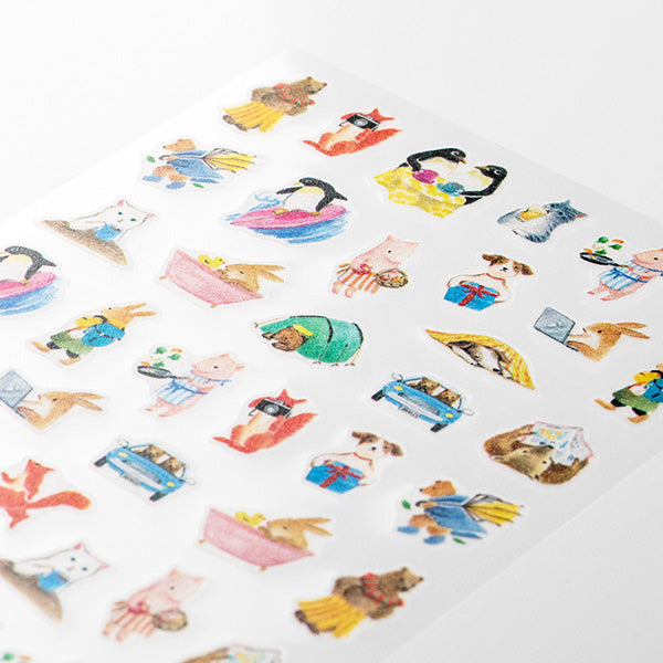 Midori Sticker Daily Records Animal Scenes, Midori, Sticker, midori-sticker-daily-records-animal-scenes, , Cityluxe