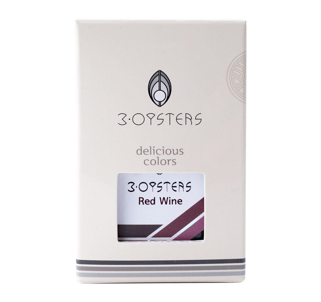 3 Oysters Delicious 38ml Ink Bottle Red Wine, 3 Oysters, Ink Bottle, oysters-delicious-30ml-ink-bottle-red-wine, 3 Oysters I.COLOR.U, Ink &amp; Refill, Ink bottle, Pen Lovers, Red, Cityluxe