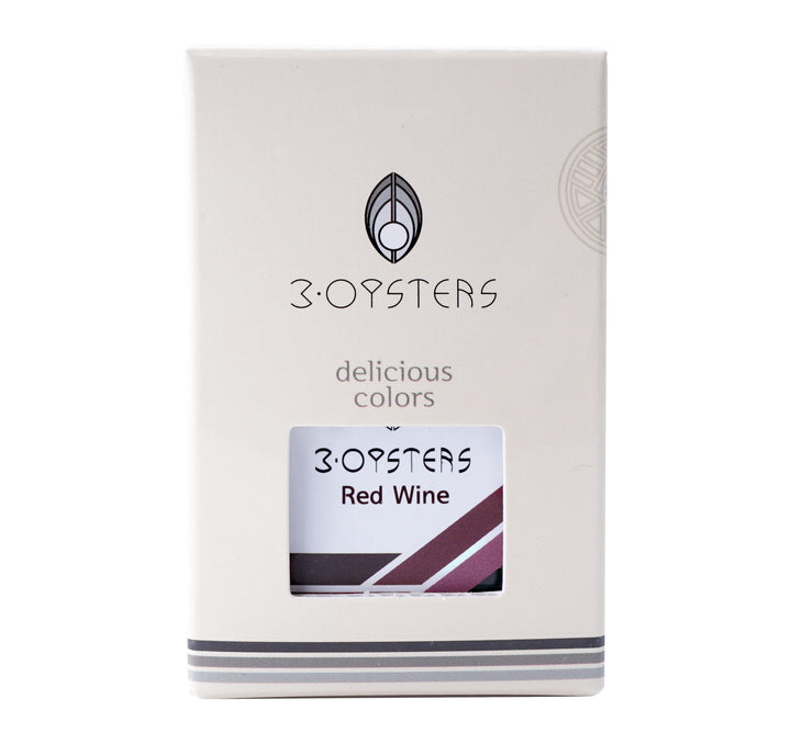 3 Oysters Delicious 38ml Ink Bottle Red Wine, 3 Oysters, Ink Bottle, oysters-delicious-30ml-ink-bottle-red-wine, 3 Oysters I.COLOR.U, Ink &amp; Refill, Ink bottle, Pen Lovers, Red, Cityluxe
