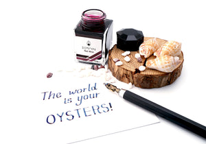 3 Oysters Delicious 38ml Ink Bottle Red Wine, 3 Oysters, Ink Bottle, oysters-delicious-30ml-ink-bottle-red-wine, 3 Oysters I.COLOR.U, Ink & Refill, Ink bottle, Pen Lovers, Red, Cityluxe