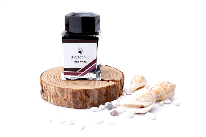 3 Oysters Delicious 38ml Ink Bottle Red Wine, 3 Oysters, Ink Bottle, oysters-delicious-30ml-ink-bottle-red-wine, 3 Oysters I.COLOR.U, Ink &amp; Refill, Ink bottle, Pen Lovers, Red, Cityluxe