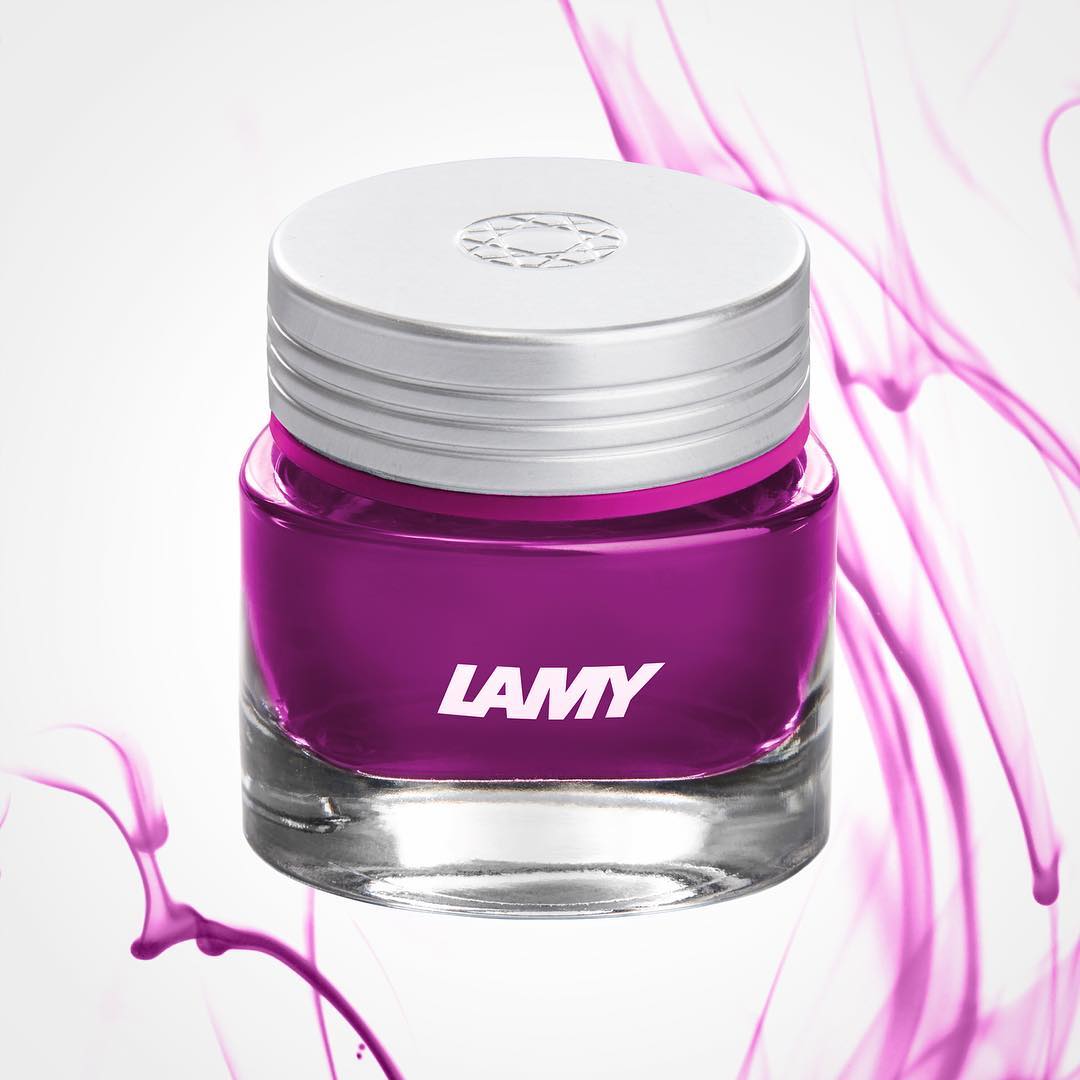 Lamy T53 30ml Crystal Ink Bottle, Lamy, Ink Bottle, lamy-t53-30ml-crystal-ink-bottle, Blue, Brown, Green, Grey, Ink &amp; Refill, Inktober22, Pink, Red, Cityluxe