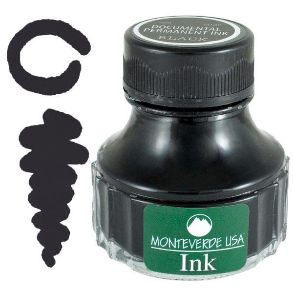 Monteverde 90ml Ink Bottle Documental Black, Monteverde, Ink Bottle, monteverde-90ml-ink-bottle, Black, G308, Ink &amp; Refill, Ink bottle, Inktober, Monteverde, Monteverde Ink Bottle, Monteverde Refill, Pen Lovers, Cityluxe