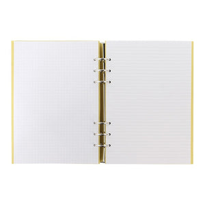 Filofax A5 Clipbook Classic Pastel Lemon, FILOFAX, Notebook, filofax-a5-clipbook-classic-pastel-lemon, Ruled, Yellow, Cityluxe