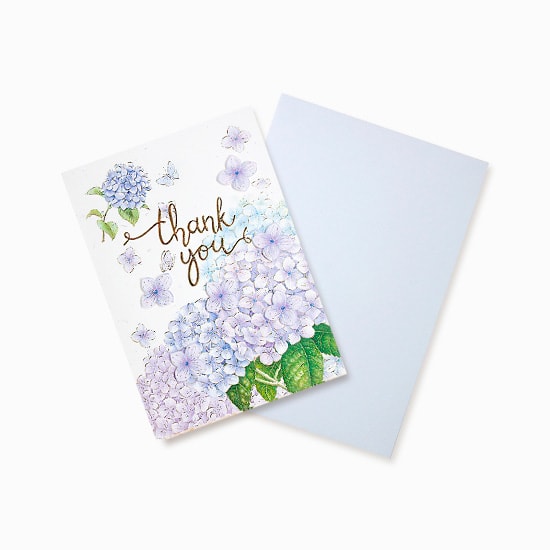Load image into Gallery viewer, D&#39;Won Card Thank You Hydrangea, D&#39;Won, Greeting Cards, dwon-card-thank-you-hydrangea, , Cityluxe
