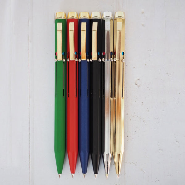 将图片加载到图库查看器，Luxo Metallico Multicolour Pen Matt Green, Luxo, Ballpoint Pen, luxo-metallico-multicolour-pen-matt-green, can be engraved, Green, Cityluxe
