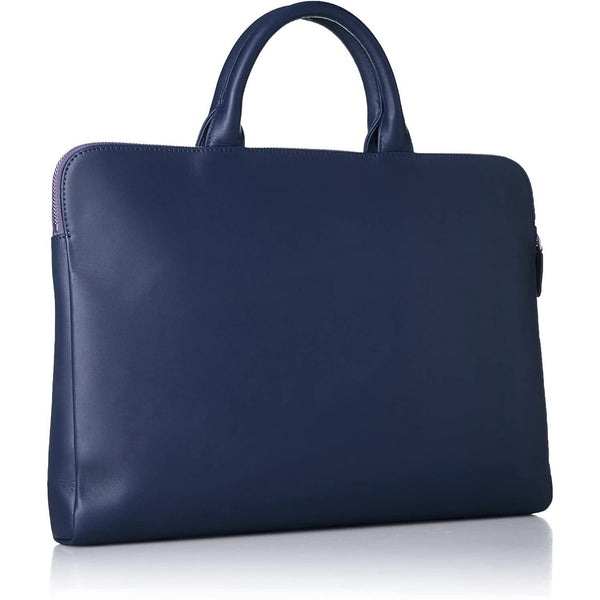 将图片加载到图库查看器，Trion AA112 13&quot; Leather Bag Navy, Trion, Briefcase, 13-leather-laptop-bag-navy-aa112d, Blue, Cityluxe
