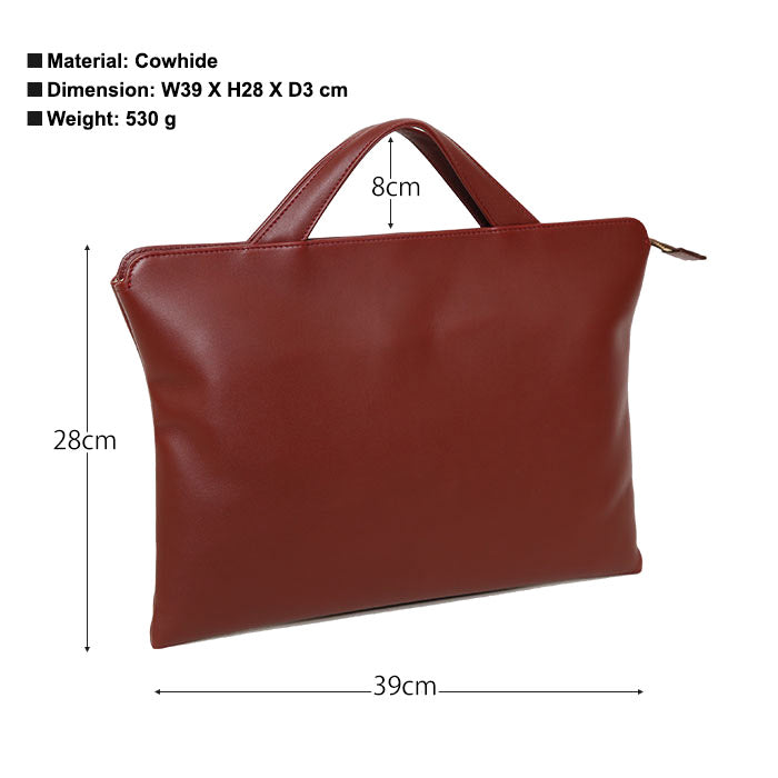 Trion AA115 13" Leather Bag Brandy, Trion, Briefcase, trion-aa115-leather-bag, Red, Cityluxe