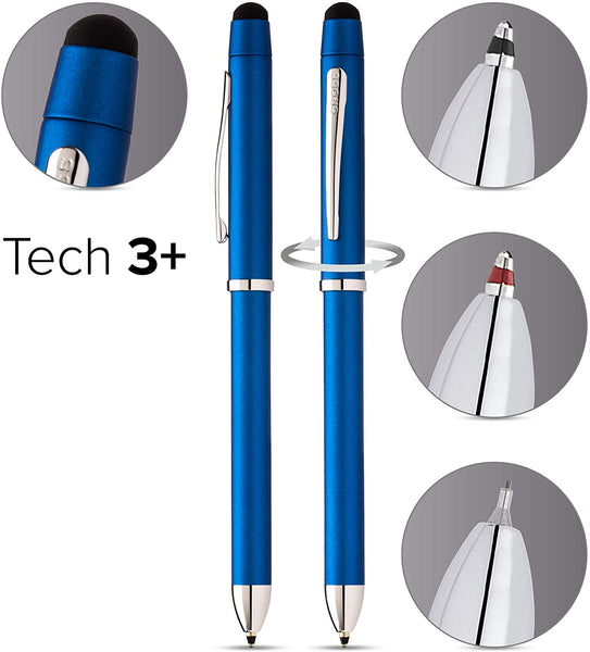 Load image into Gallery viewer, Cross Tech3+ Metallic Blue Multifunction Pen, Cross, Ballpoint Pen, cross-tech3-metallic-blue-multifunction-pen, , Cityluxe

