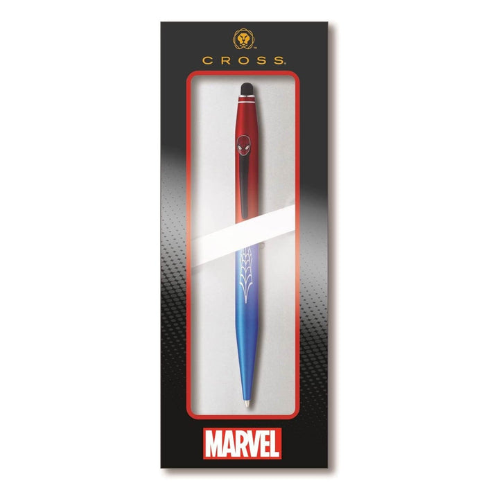 Cross Tech2 Ballpoint Pen - Spiderman — writing at an angle