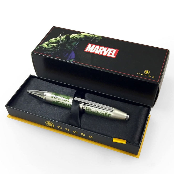 Cross x Marvel Hulk Rollerball Pen — barrel detail