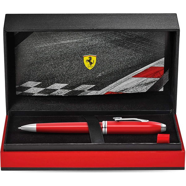 Load image into Gallery viewer, Cross Townsend Ferrari Glossy Rosso Corsa Red Lacquer Ballpoint Pen, Cross, Ballpoint Pen, cross-townsend-ferrari-glossy-rosso-corsa-red-lacquer-ballpoint-pen, , Cityluxe
