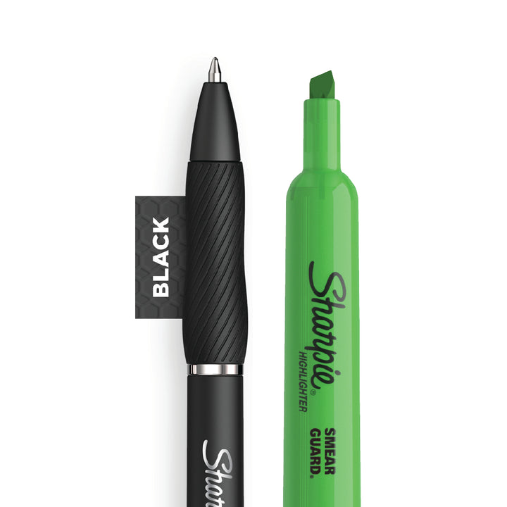 Sharpie Pen S Gel 0.5mm with Tank Highlighter Value Pack — side view