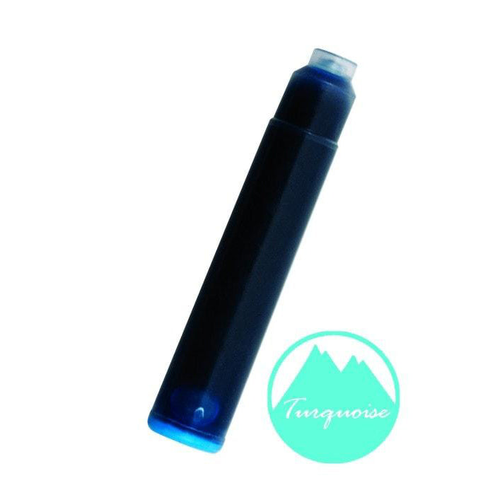 Monteverde Ink Cartridges Pack of 6 — colour swatch on paper