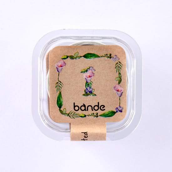 Load image into Gallery viewer, Bande Flower Number 1 Mini Washi Roll Sticker, Bande, Washi Roll Sticker, bande-flower-number-mini-washi-roll-sticker, 2019ss, number, Tape, Washi Tape, Cityluxe
