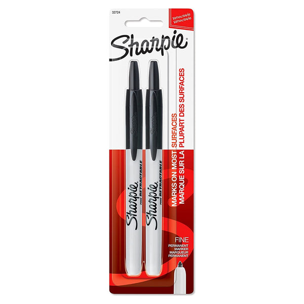 Load image into Gallery viewer, Sharpie Retractable Permanent Marker Set of 2, Sharpie, Marker, sharpie-retractable-permanent-marker-set-of-2, Multicolour, Cityluxe
