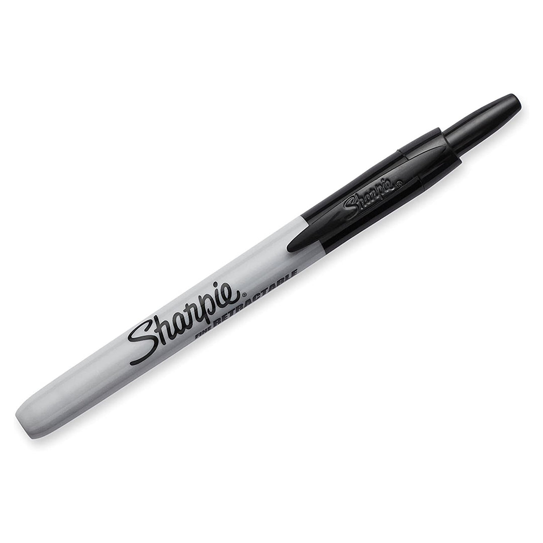 Sharpie Retractable Permanent Marker Set of 2 — side view
