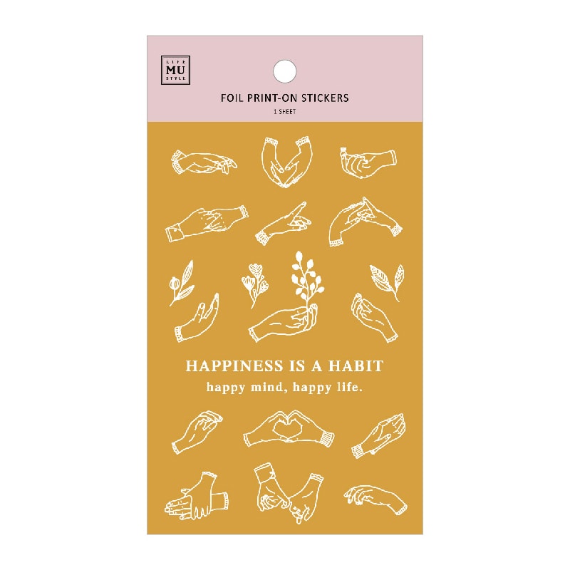 MU Craft Foil Print-On Sticker Hands 005, MU Craft, Print-On Sticker, mu-craft-foil-print-on-sticker-hands-005, , Cityluxe