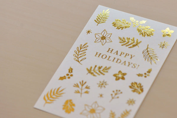 画像をギャラリービューアに読み込む, MU Craft Gold Foil Christmas Print-On Sticker 001, MU Craft, Print-On Sticker, mu-craft-gold-foil-christmas-print-on-sticker-001, , Cityluxe
