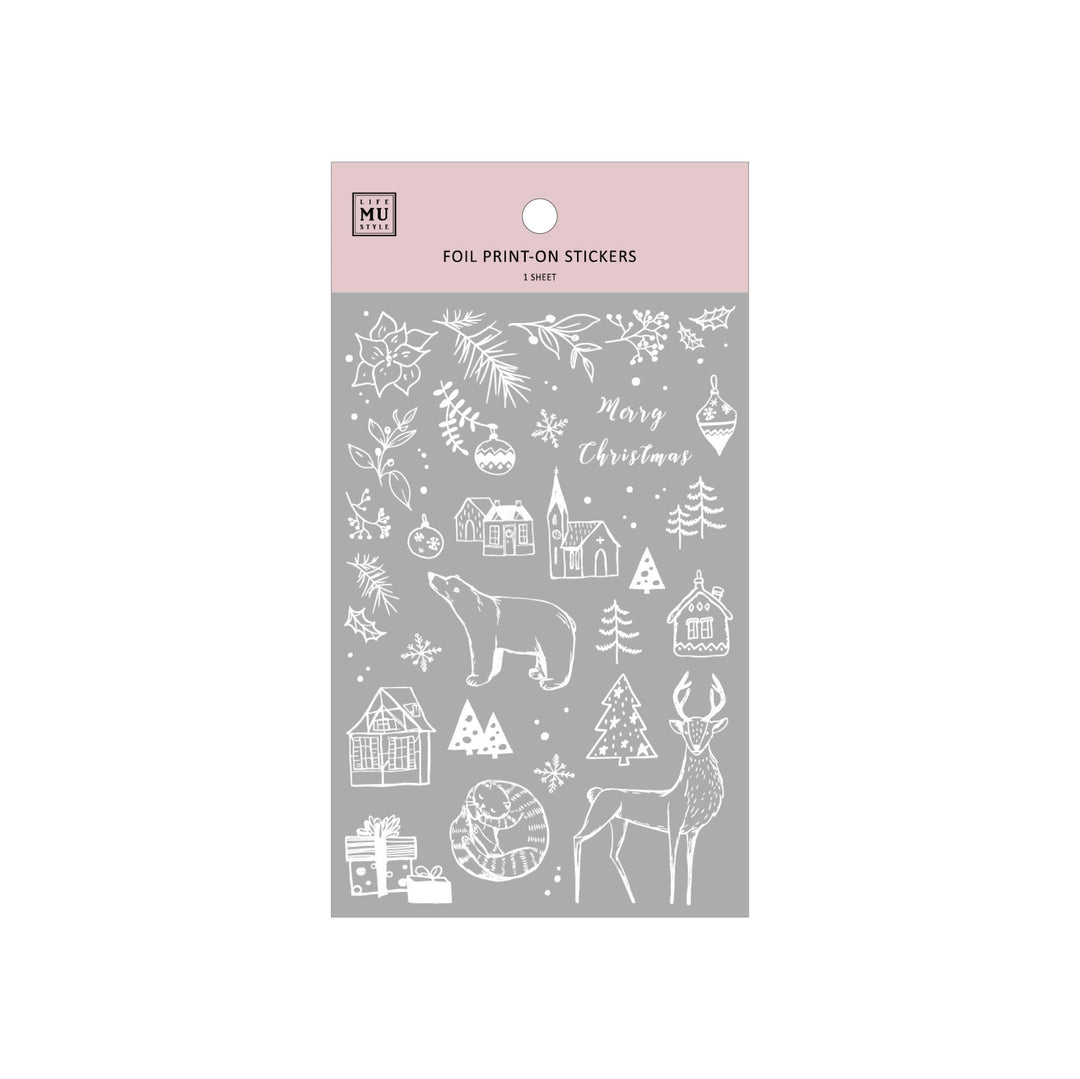 MU Craft Silver Foil Christmas Print-On Sticker 001, MU Craft, Print-On Sticker, mu-craft-silver-foil-christmas-print-on-sticker-001, , Cityluxe