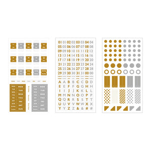 BGM Gold Note Sticker, BGM, Note Sticker, bgm-gold-note-sticker-bn-st04, For Crafters, washi tape, Cityluxe
