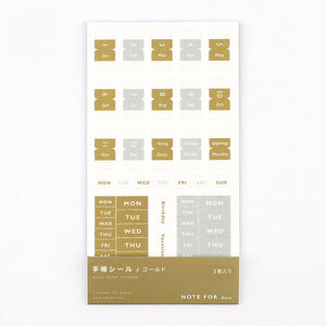 BGM Gold Note Sticker, BGM, Note Sticker, bgm-gold-note-sticker-bn-st04, For Crafters, washi tape, Cityluxe