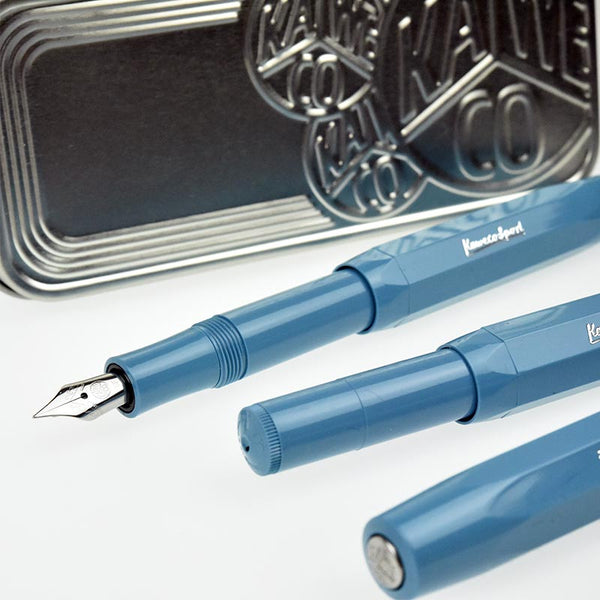 Load image into Gallery viewer, Kaweco Skyline Sport Fountain Pen Special Edition Ocean Blue, Kaweco, Fountain Pen, kaweco-skyline-sport-fountain-pen-special-edition-ocean-blue, Blue, Bullet Journalist, can be engraved, Kaweco Sport, Pen Lovers, Cityluxe
