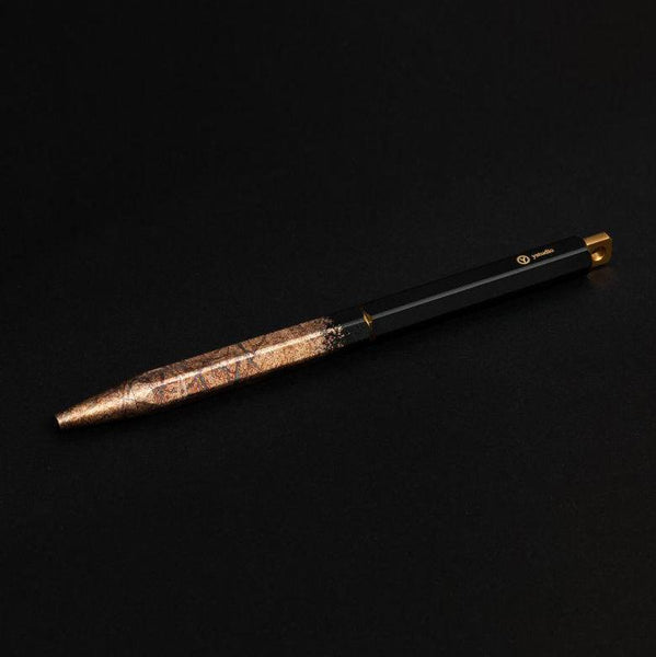 Load image into Gallery viewer, Pre-order Ystudio YAKIHAKU Portable Ballpoint Pen (Limited Edition Crafts), Ystudio, Ballpoint Pen, pre-order-ystudio-yakihaku-portable-ballpoint-pen-limited-edition-crafts, Gold, Cityluxe
