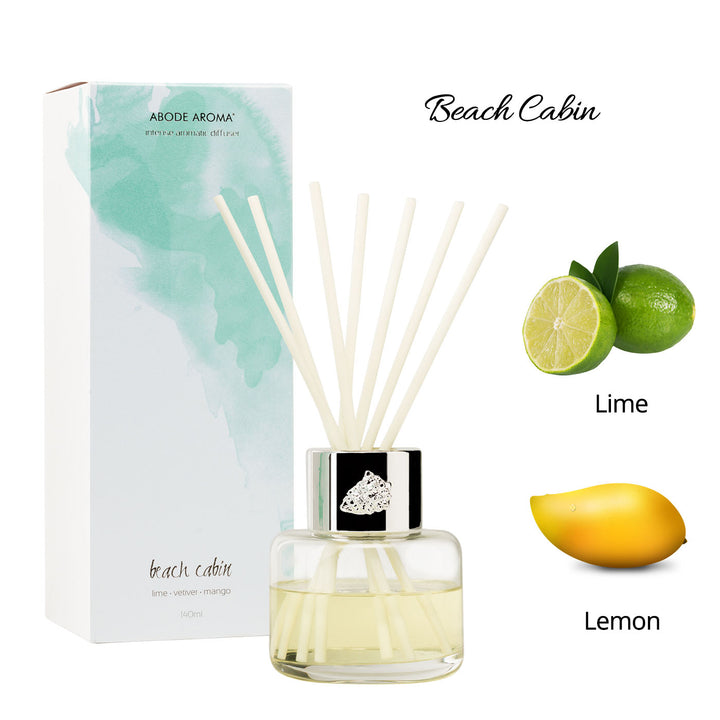 Abode Aroma Seascape Diffuser Beach Cabin (Lime &amp; Mango) — front view