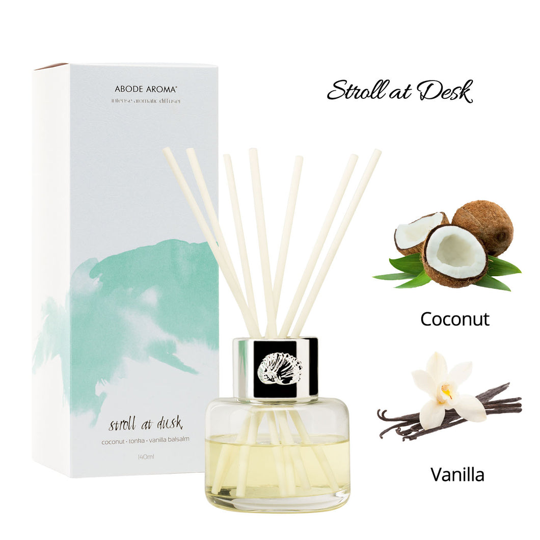 Abode Aroma Seascape Diffuser Stroll at Dusk (Coconut & Vanilla), Abode Aroma, Diffuser, abode-aroma-seascape-diffuser-stroll-at-dusk, For Families, Cityluxe