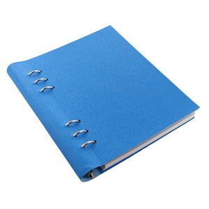 Filofax A5 Clipbook Saffiano-Fluoro Blue, FILOFAX, Notebook, filofax-a5-clipbook-saffiano-fluoro-blue, Blue, Ruled, Cityluxe