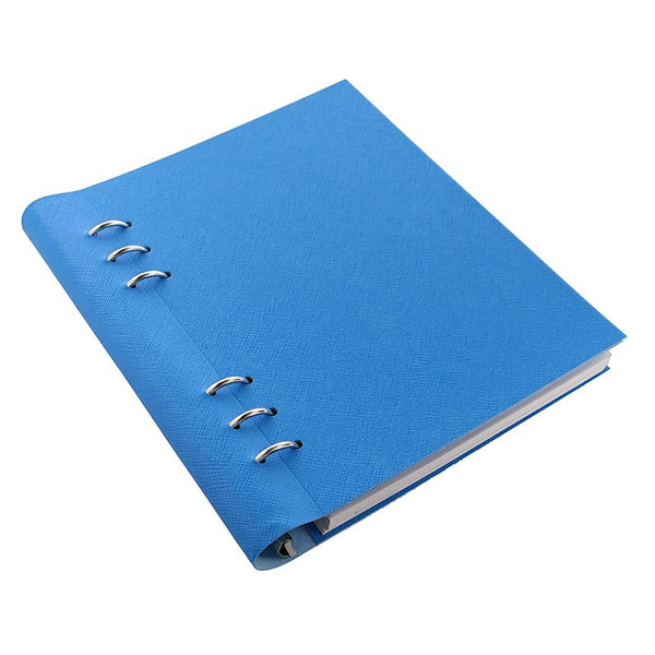 Load image into Gallery viewer, Filofax A5 Clipbook Saffiano-Fluoro Blue, FILOFAX, Notebook, filofax-a5-clipbook-saffiano-fluoro-blue, Blue, Ruled, Cityluxe
