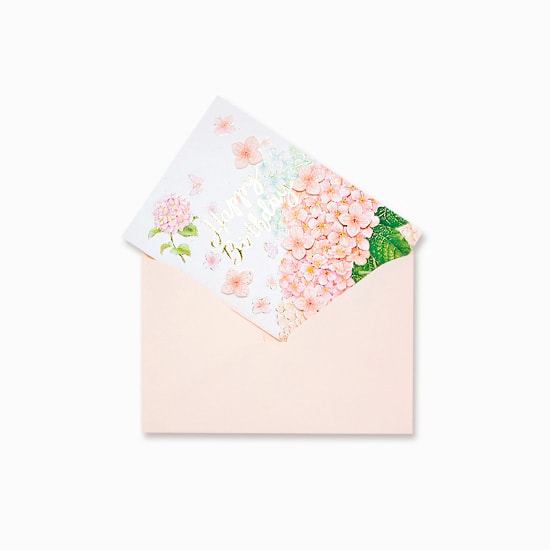 Load image into Gallery viewer, D&#39;Won Card Happy Birthday Hydrangea, D&#39;Won, Greeting Cards, dwon-card-happy-birthday-hydrangea, , Cityluxe
