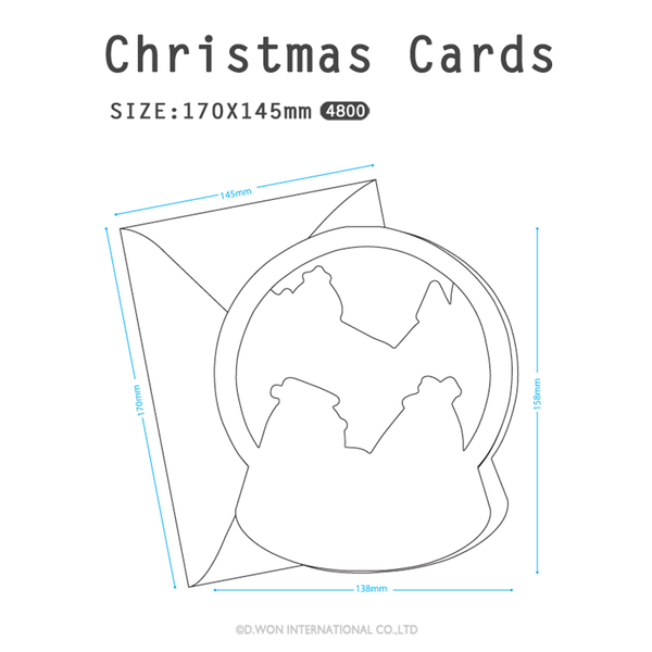 Load image into Gallery viewer, D&#39;Won Christmas 3D Pop-Up Card Christmas Night Ball, D&#39;Won, Greeting Cards, dwon-3d-pop-up-card-card-ball-christmas-night, 3D cards, Christmas cards, Christmas night, D&#39;Won, greeting cards, New December, Pop up card, Cityluxe
