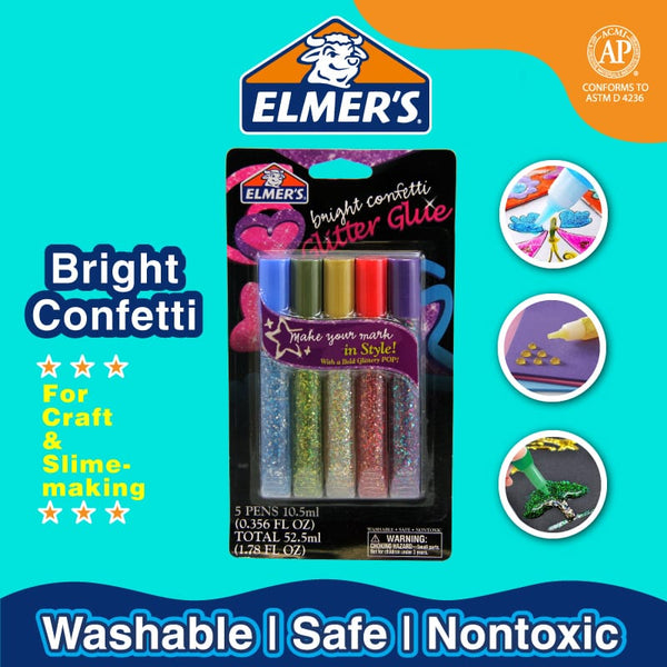 将图片加载到图库查看器，Elmer&#39;s 3D Bright Confetti Glue Pens 5s, Elmer&#39;s, Glue Pen, elmers-3d-bright-confetti-glue-pens-5s, , Cityluxe
