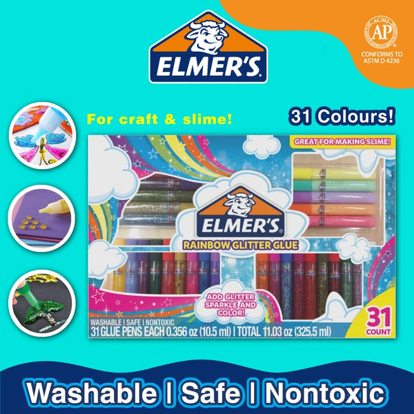 画像をギャラリービューアに読み込む, Elmer&#39;s 3D Rainbow Glitter Glue Pen Set, Elmer&#39;s, Glue Pen, elmers-3d-rainbow-glitter-glue-pen-set, , Cityluxe
