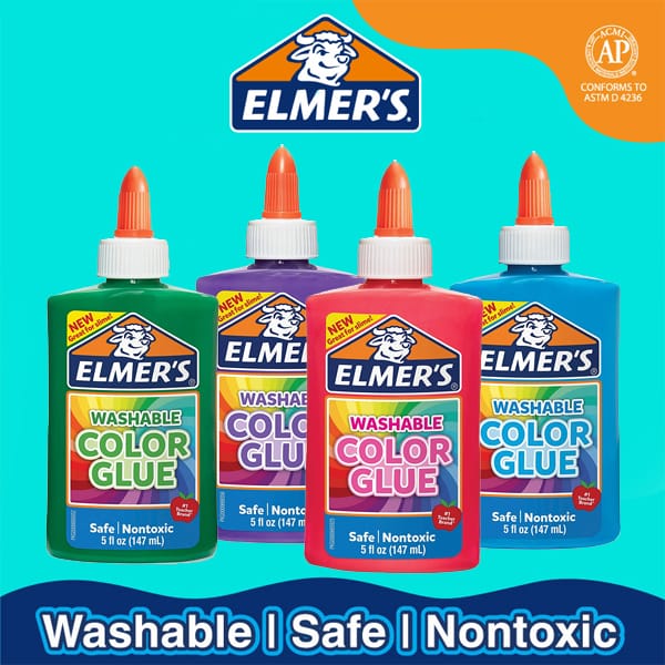 Elmers Opaque Colored Glue 5oz — front view