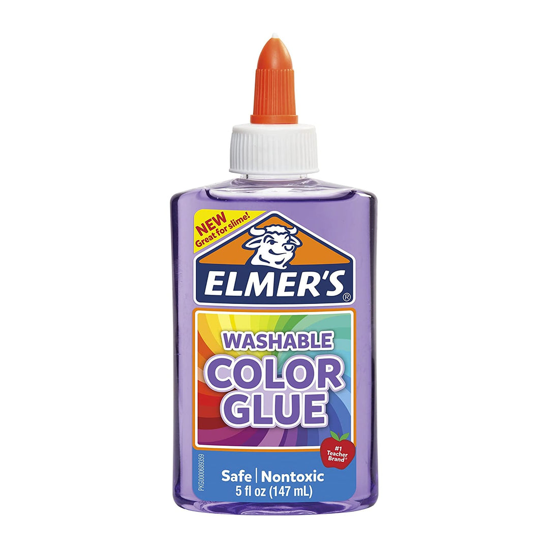 Elmers Transparent Colored Glue 5oz — in use